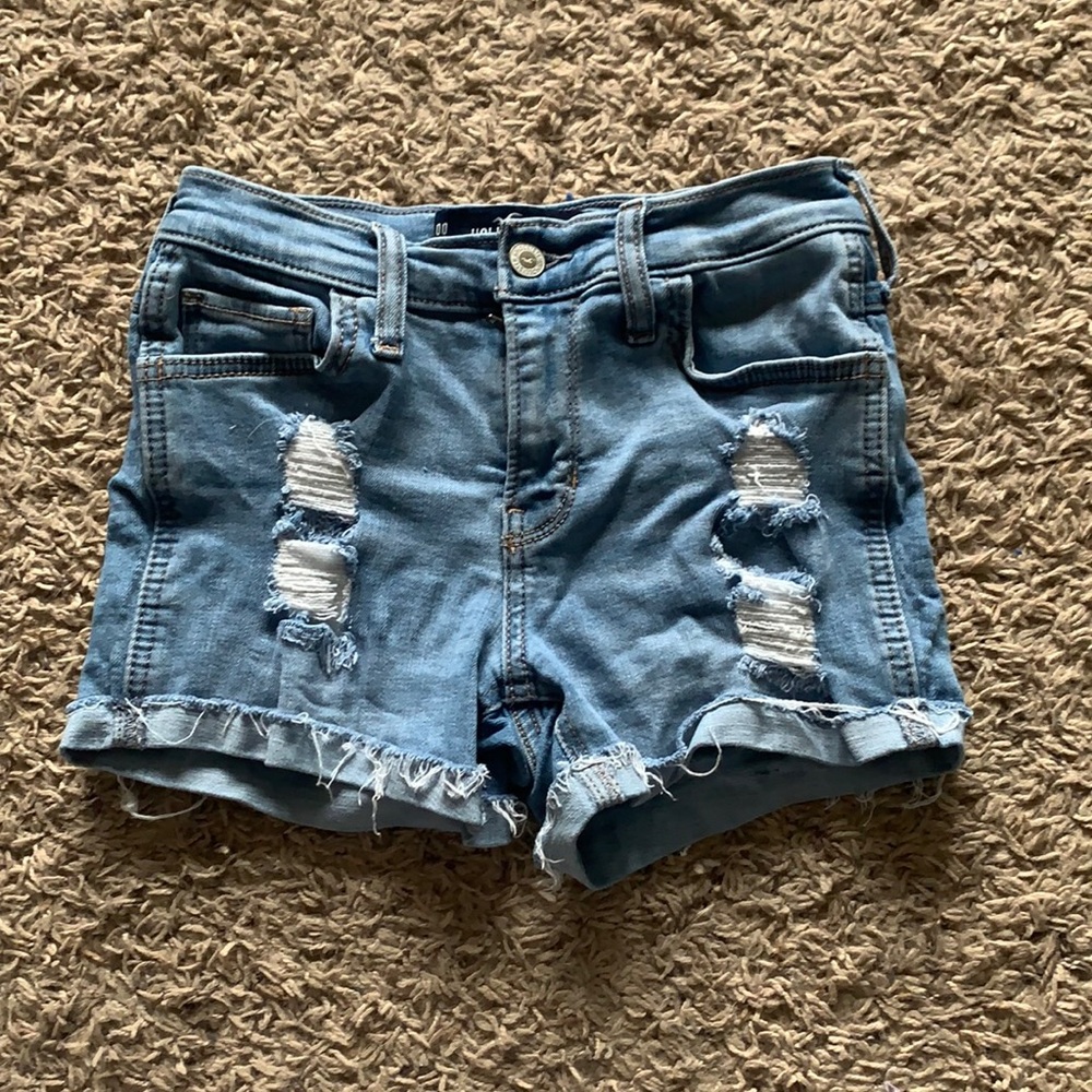 Light blue Hollister ripped jeans